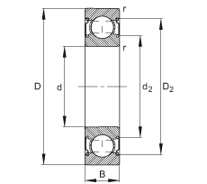 S 6002-C-2Z, ăȲYC  DIN 625-1 ˜ʵҪߴɂg϶ܷ