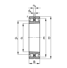 ALS NN3024-AS-K-M-SP, (j) DIN 5412-4 ˜ʵҪߴ, ǶλS, pУFF 1:12 ɷx, ּpСď(ni)϶ƹ