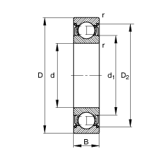 S 626-2Z, (j) DIN 625-1 (bio)(zhn)Ҫߴ, ɂ(c)g϶ܷ