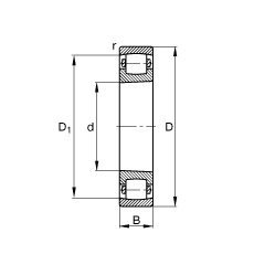 ΝLS 20222-K-MB-C3, (j) DIN 635-1 ˜ʵҪߴ, FF 1:12