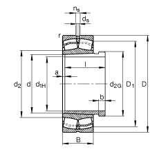 {(dio)ĝLS 21311-E1-K + AHX311, (j) DIN 635-2 ˜ʵҪߴ, F׺ж