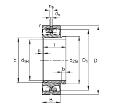 {(dio)ĝLS 23056-B-K-MB + AH3056, (j) DIN 635-2 (bio)(zhn)Ҫߴ, F׺ж